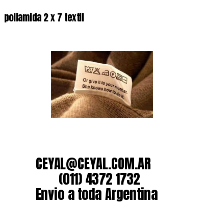 poliamida 2 x 7 textil