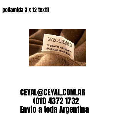 poliamida 3 x 12 textil