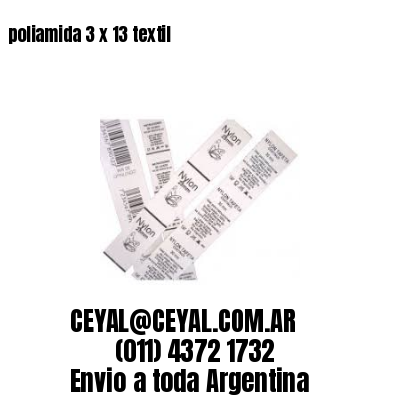 poliamida 3 x 13 textil