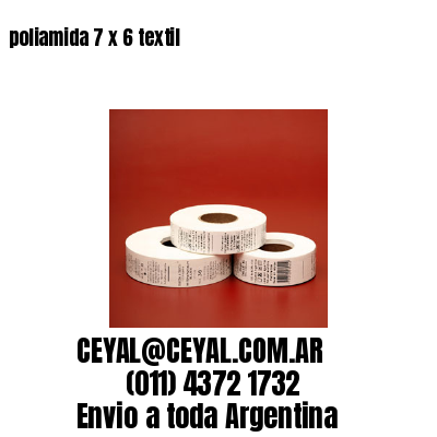 poliamida 7 x 6 textil