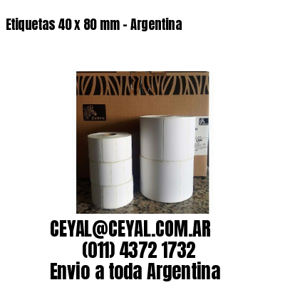 Etiquetas 40 x 80 mm – Argentina