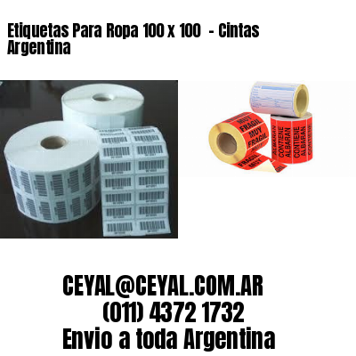 Etiquetas Para Ropa 100 x 100  – Cintas Argentina