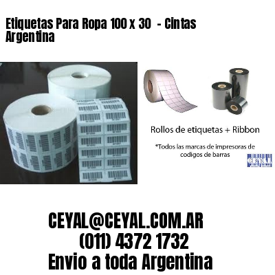 Etiquetas Para Ropa 100 x 30  – Cintas Argentina