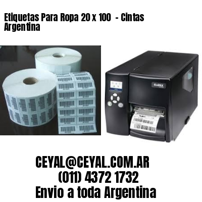 Etiquetas Para Ropa 20 x 100  – Cintas Argentina