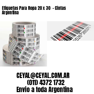 Etiquetas Para Ropa 20 x 30  – Cintas Argentina