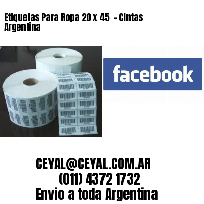 Etiquetas Para Ropa 20 x 45  – Cintas Argentina