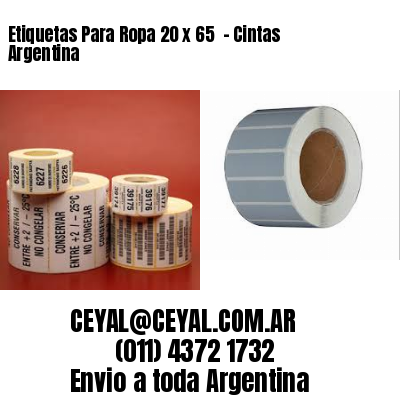 Etiquetas Para Ropa 20 x 65  – Cintas Argentina