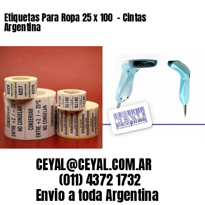 Etiquetas Para Ropa 25 x 100  – Cintas Argentina