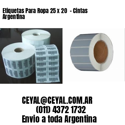 Etiquetas Para Ropa 25 x 20  – Cintas Argentina