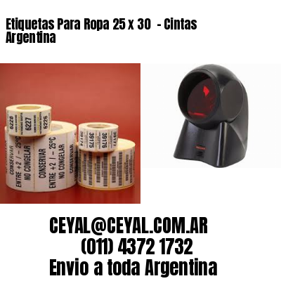 Etiquetas Para Ropa 25 x 30  – Cintas Argentina