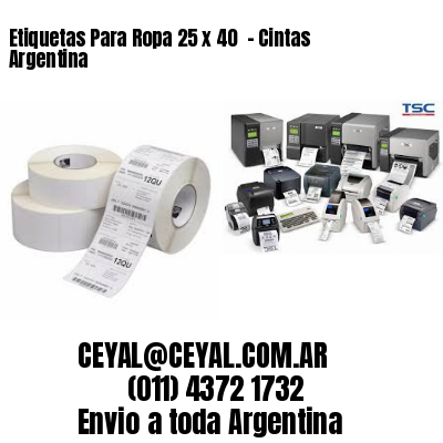 Etiquetas Para Ropa 25 x 40  – Cintas Argentina