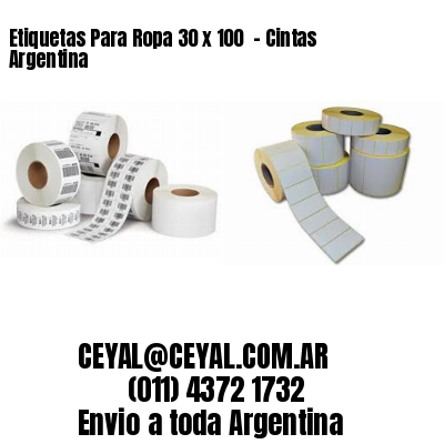 Etiquetas Para Ropa 30 x 100  – Cintas Argentina