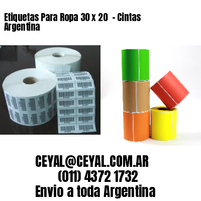Etiquetas Para Ropa 30 x 20  – Cintas Argentina