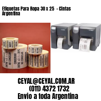 Etiquetas Para Ropa 30 x 25  – Cintas Argentina