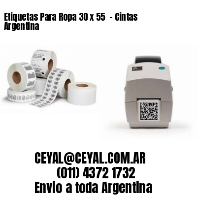 Etiquetas Para Ropa 30 x 55  – Cintas Argentina