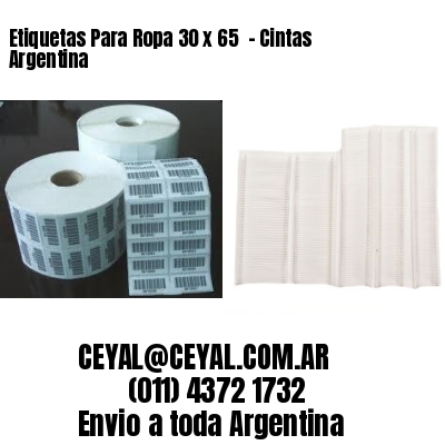Etiquetas Para Ropa 30 x 65  – Cintas Argentina