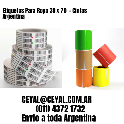 Etiquetas Para Ropa 30 x 70  – Cintas Argentina