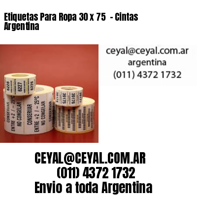Etiquetas Para Ropa 30 x 75  – Cintas Argentina
