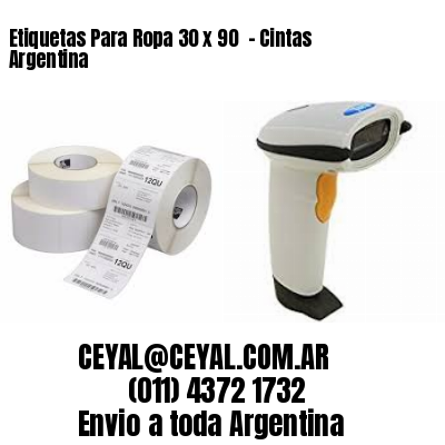 Etiquetas Para Ropa 30 x 90  – Cintas Argentina