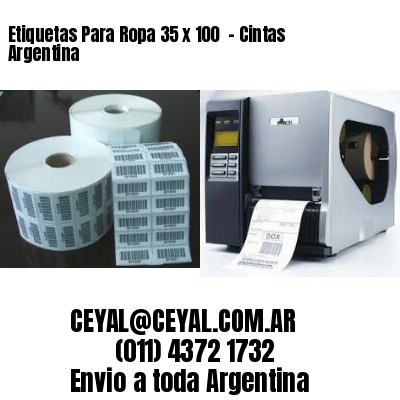 Etiquetas Para Ropa 35 x 100  – Cintas Argentina