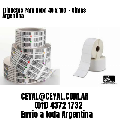 Etiquetas Para Ropa 40 x 100  – Cintas Argentina