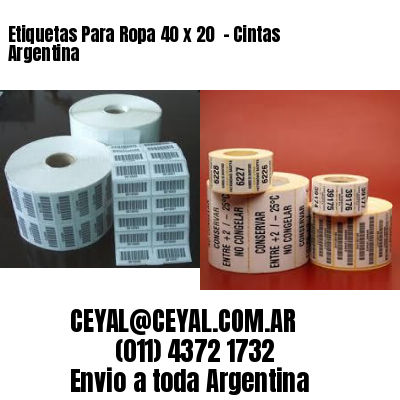 Etiquetas Para Ropa 40 x 20  – Cintas Argentina