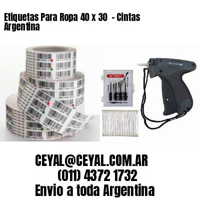 Etiquetas Para Ropa 40 x 30  – Cintas Argentina