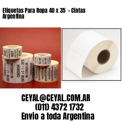 Etiquetas Para Ropa 40 x 35  – Cintas Argentina