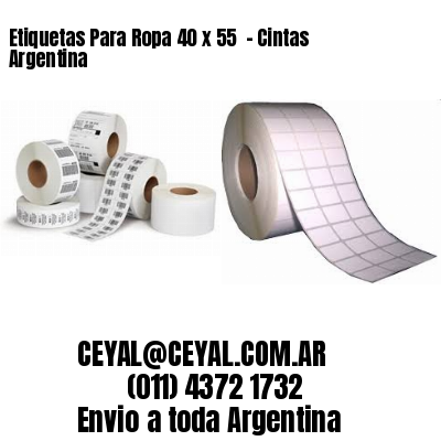 Etiquetas Para Ropa 40 x 55  – Cintas Argentina