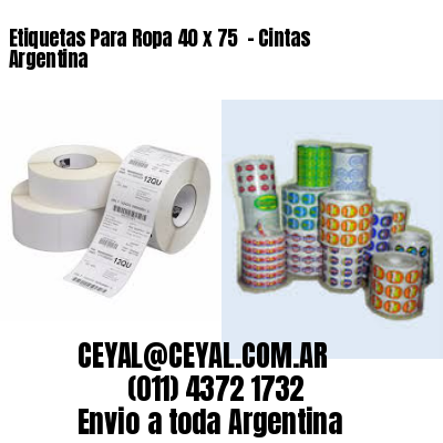 Etiquetas Para Ropa 40 x 75  – Cintas Argentina
