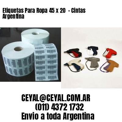 Etiquetas Para Ropa 45 x 20  – Cintas Argentina