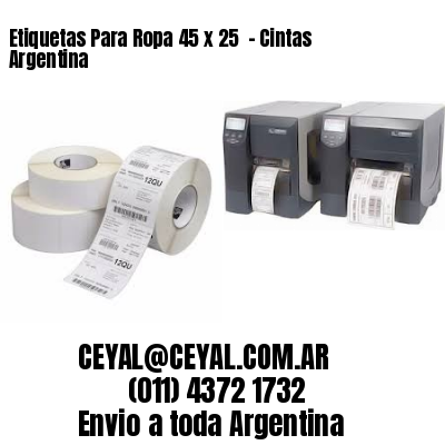 Etiquetas Para Ropa 45 x 25  – Cintas Argentina