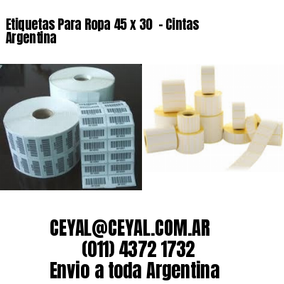 Etiquetas Para Ropa 45 x 30  – Cintas Argentina