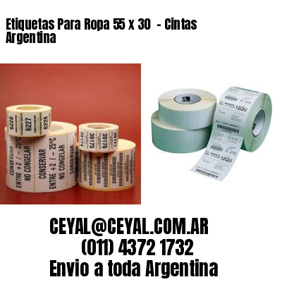 Etiquetas Para Ropa 55 x 30  – Cintas Argentina