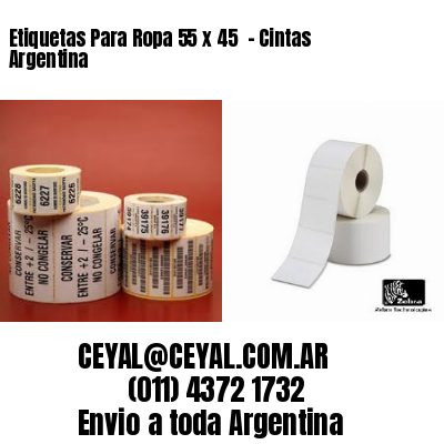 Etiquetas Para Ropa 55 x 45  – Cintas Argentina