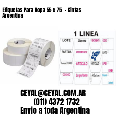 Etiquetas Para Ropa 55 x 75  – Cintas Argentina