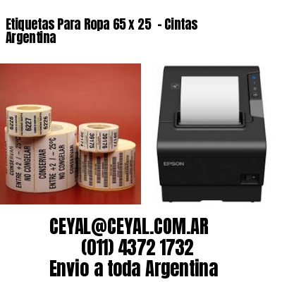 Etiquetas Para Ropa 65 x 25  – Cintas Argentina