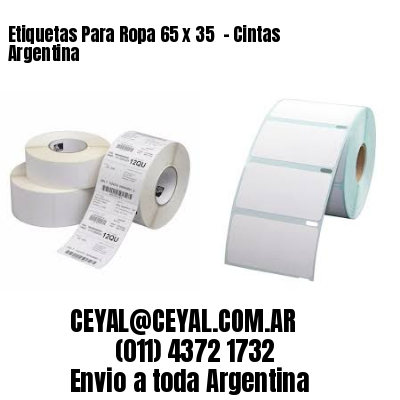 Etiquetas Para Ropa 65 x 35  – Cintas Argentina