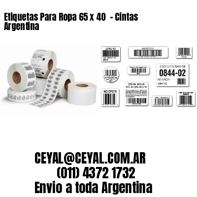 Etiquetas Para Ropa 65 x 40  – Cintas Argentina