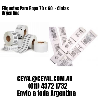 Etiquetas Para Ropa 70 x 60  – Cintas Argentina