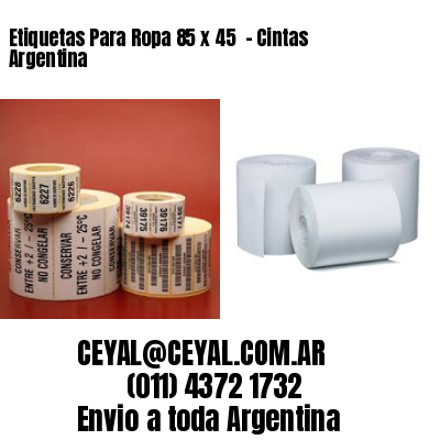 Etiquetas Para Ropa 85 x 45  – Cintas Argentina