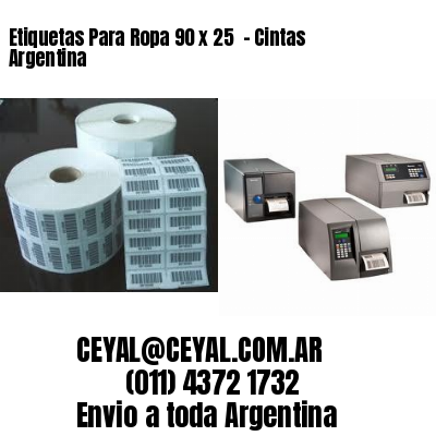 Etiquetas Para Ropa 90 x 25  – Cintas Argentina