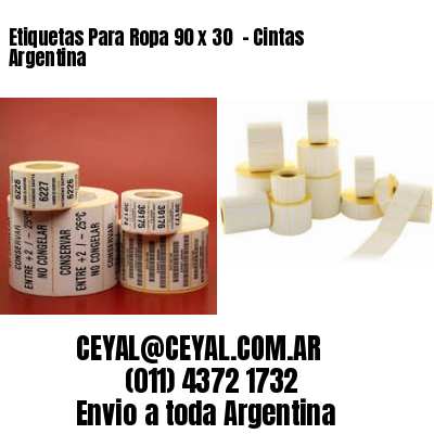 Etiquetas Para Ropa 90 x 30  – Cintas Argentina