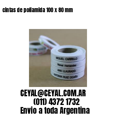 cintas de poliamida 100 x 80 mm