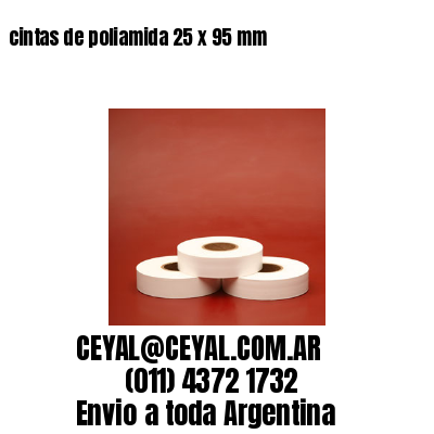 cintas de poliamida 25 x 95 mm