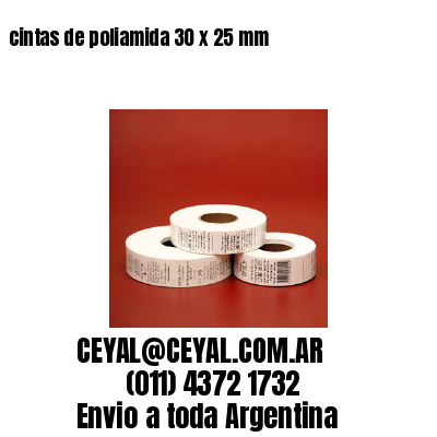 cintas de poliamida 30 x 25 mm