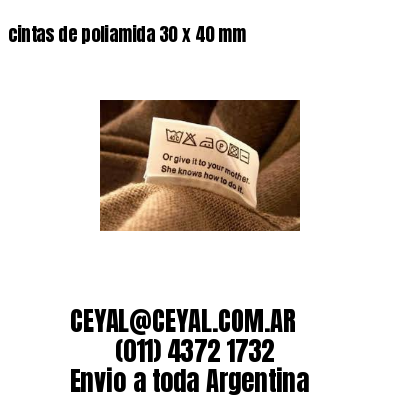 cintas de poliamida 30 x 40 mm