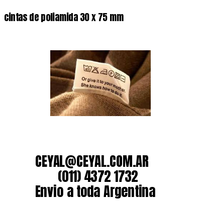 cintas de poliamida 30 x 75 mm