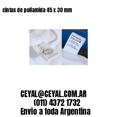 cintas de poliamida 45 x 30 mm