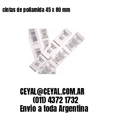 cintas de poliamida 45 x 80 mm